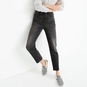 Madewell "The Momjean" in Dunstable Wash Comfort Stretch 26